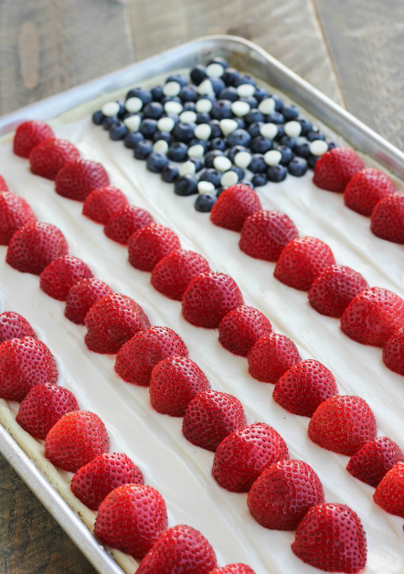 American Flag Fruit Pizza